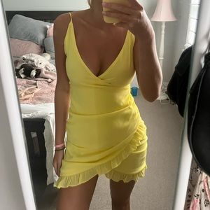 tiger mist abella ruffle dress